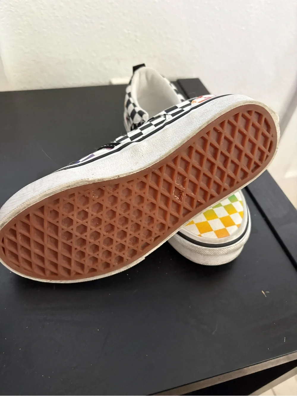 adidas Kids Slip-On Sneakers - Rainbow Check